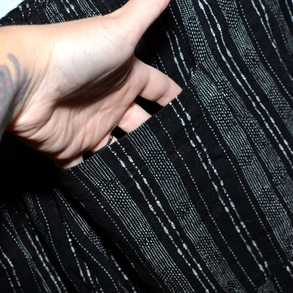 NWT XL (16-18) Time & Tru Women's Smocked Waist Linen Wide Leg Trouser Pants - Picture 8 of 11